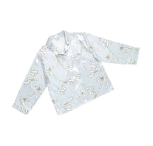 Load image into Gallery viewer, Bella Sleep + Spa Long Sleeve Blue Bow PJ Set