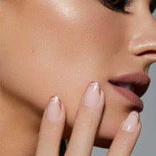 Load image into Gallery viewer, Static Nails Rose Gold Double French Round Nails