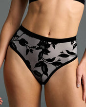 Load image into Gallery viewer, EBY - Sheer Flocked High-Cut