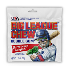 Load image into Gallery viewer, Big League Chew Outta Here Original Gum, 12ct Pouches