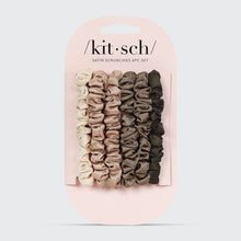 Load image into Gallery viewer, KITSCH - Ultra Petite Satin Scrunchies 6pc - Eucalyptus
