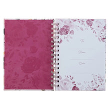 Load image into Gallery viewer, Journal Spiral-Bound Pink Floral The Plans Jer. 29:11
