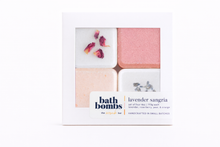 Load image into Gallery viewer, The Scrub Bar - Lavender Sangria Bath Bombs | Bubbly Bathtub Cocktails
