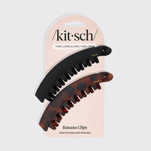 Load image into Gallery viewer, KITSCH - Banana Clip 2pc- Black &amp; Tort
