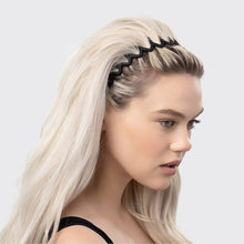 Load image into Gallery viewer, KITSCH - Zig Zag Headband 2pc - Black &amp; Tort
