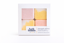Load image into Gallery viewer, The Scrub Bar - Pineapple Mimosa Bath Bomb Set - Bubbly Bathtub Cocktails
