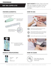 Load image into Gallery viewer, Tweezerman - Tweezerman Baby Nail Clipper Green
