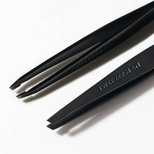Load image into Gallery viewer, Tweezerman - Tweezerman Black Matte Slant Tweezer
