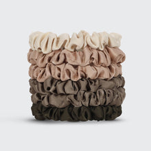 Load image into Gallery viewer, KITSCH - Ultra Petite Satin Scrunchies 6pc - Eucalyptus

