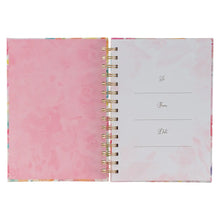 Load image into Gallery viewer, Journal Spiral-Bound Multicolored Floral All Things Through Christ Phil 4:13
