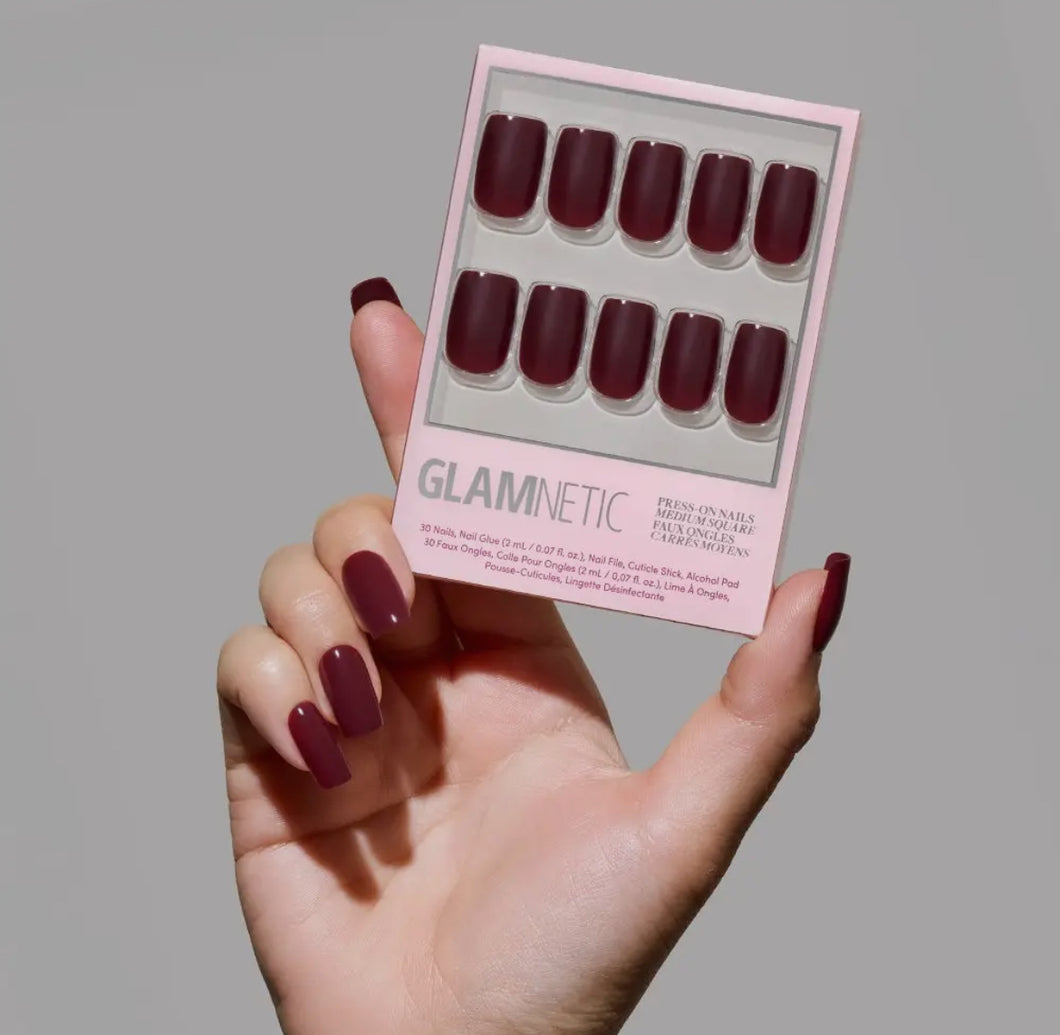 Glamnetic Press on Nails “Cherry Mocha”