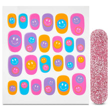 Load image into Gallery viewer, Iscream Choose Happy Nail Stickers &amp; Nail File Set
