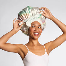 Load image into Gallery viewer, Kitsch Adjustable Oversized Satin Bonnet
