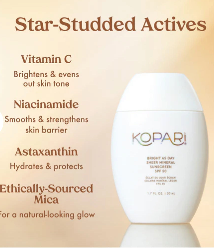 Kopari Bright As Day Sheer Mineral Sunscreen