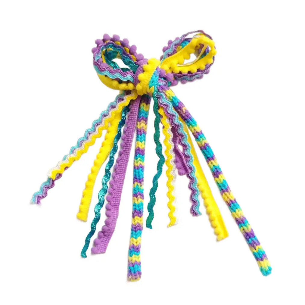 Fireflies Messy Ribbon Hair Tied Bow w/ clip – Betty Faye