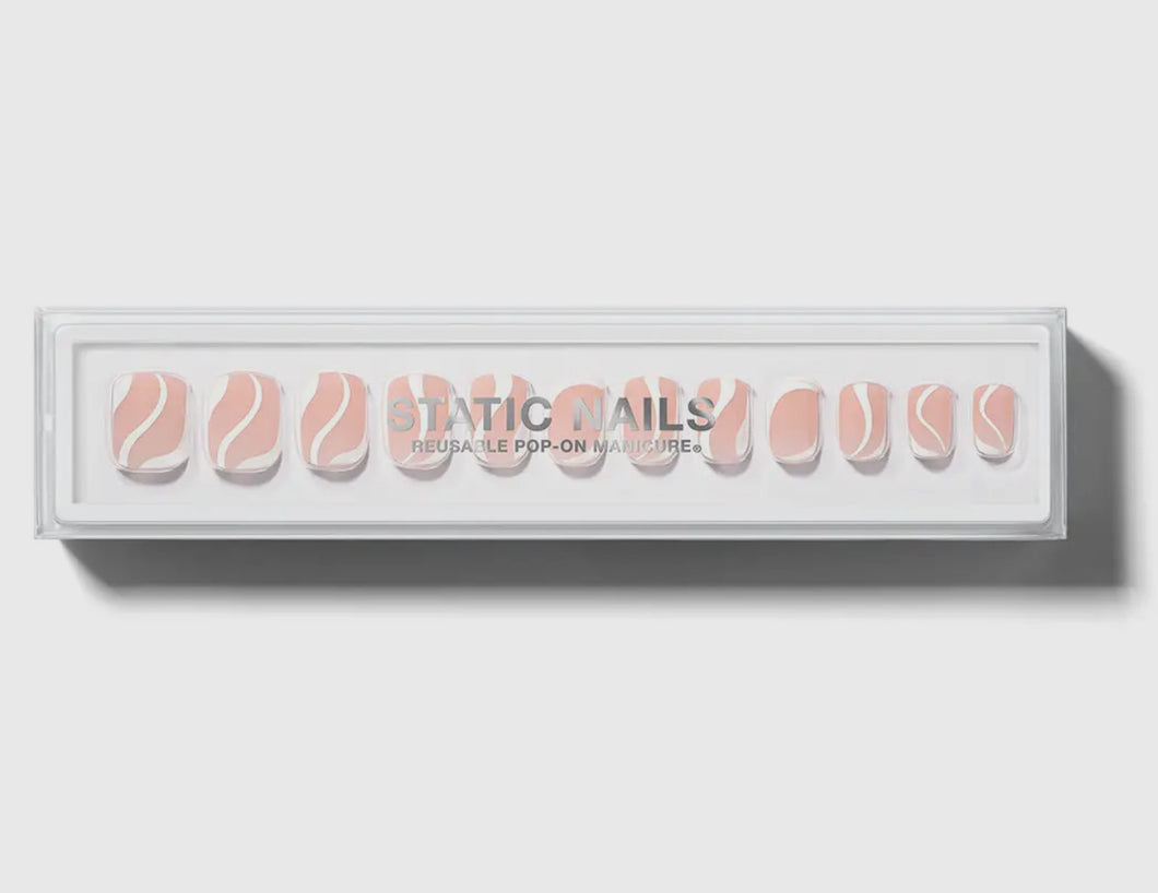 Static Nails Nude Sway Square