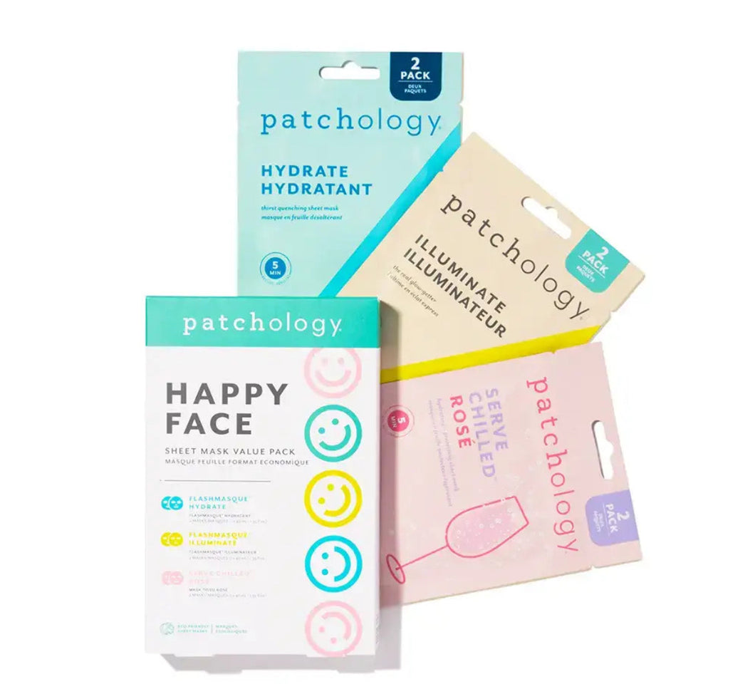Patchology Happy Face Sheet Mask Pack
