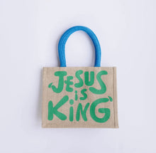 Load image into Gallery viewer, Jesus is King Easter Basket Bag
