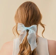 Load image into Gallery viewer, The Darling Effect Sheer Pearl Hair Bow
