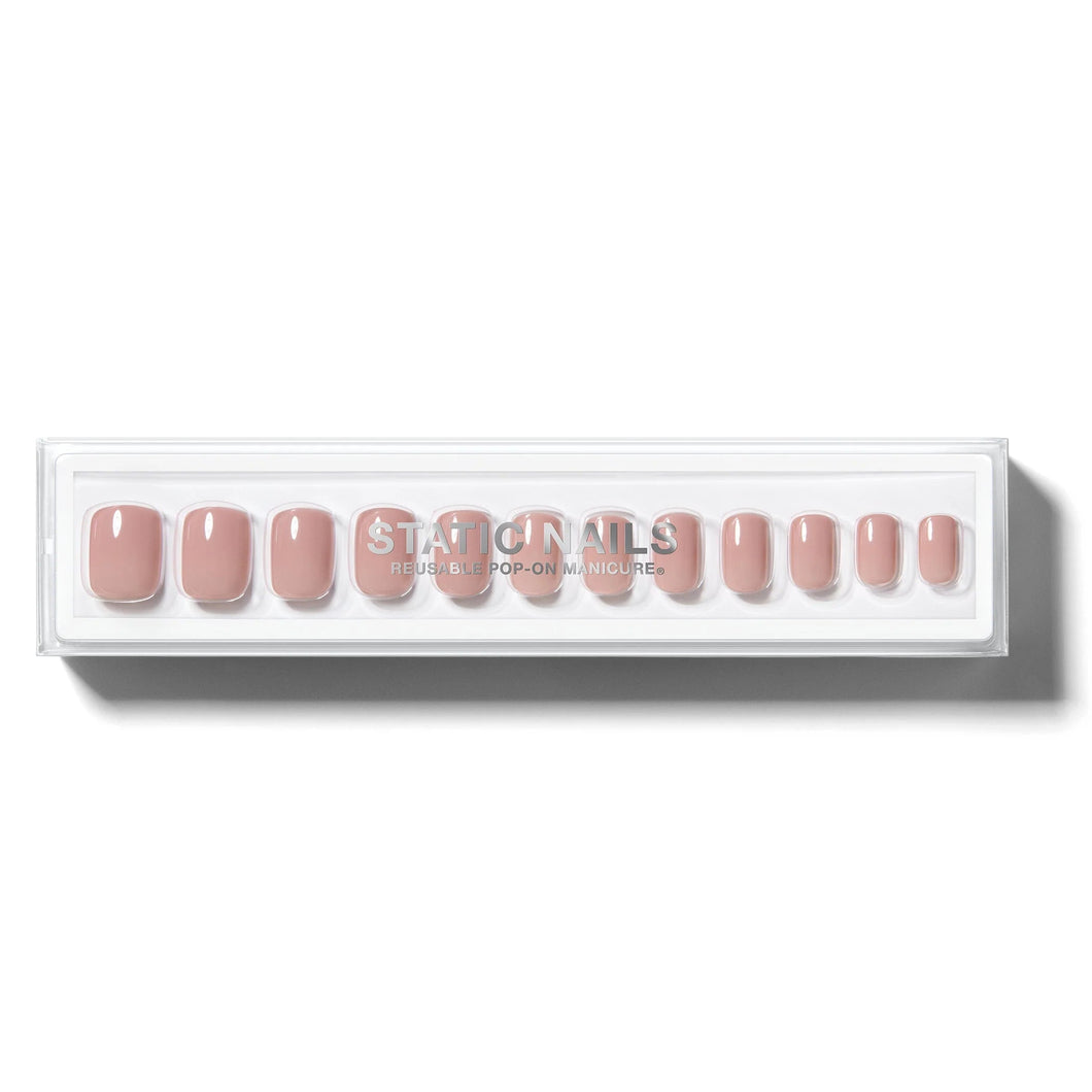 Static Nails Peony Square Nails