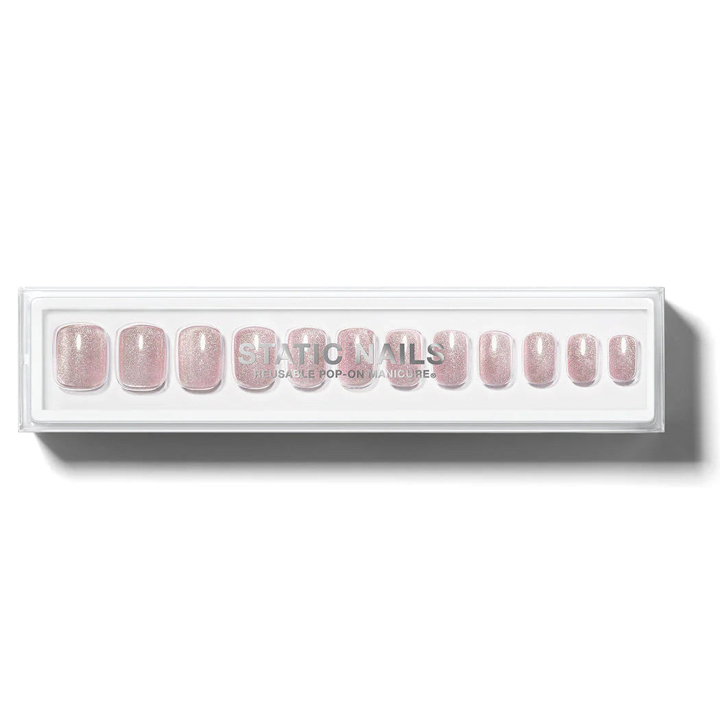 Static Nails Velvet Pink Square Nails