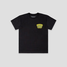 Load image into Gallery viewer, Baseballism Fishing Club Hooks, Line-Drives and Sinkers T-Shirt (Black) - Youth
