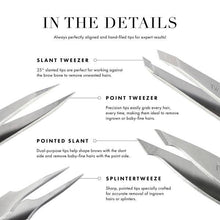 Load image into Gallery viewer, Tweezerman - Tweezerman Black Matte Slant Tweezer
