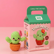 Load image into Gallery viewer, Craft Hero - Crochet Kit for Beginners — Carla the Cactus
