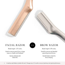 Load image into Gallery viewer, Tweezerman - Tweezerman Facial Razor Rose Gold
