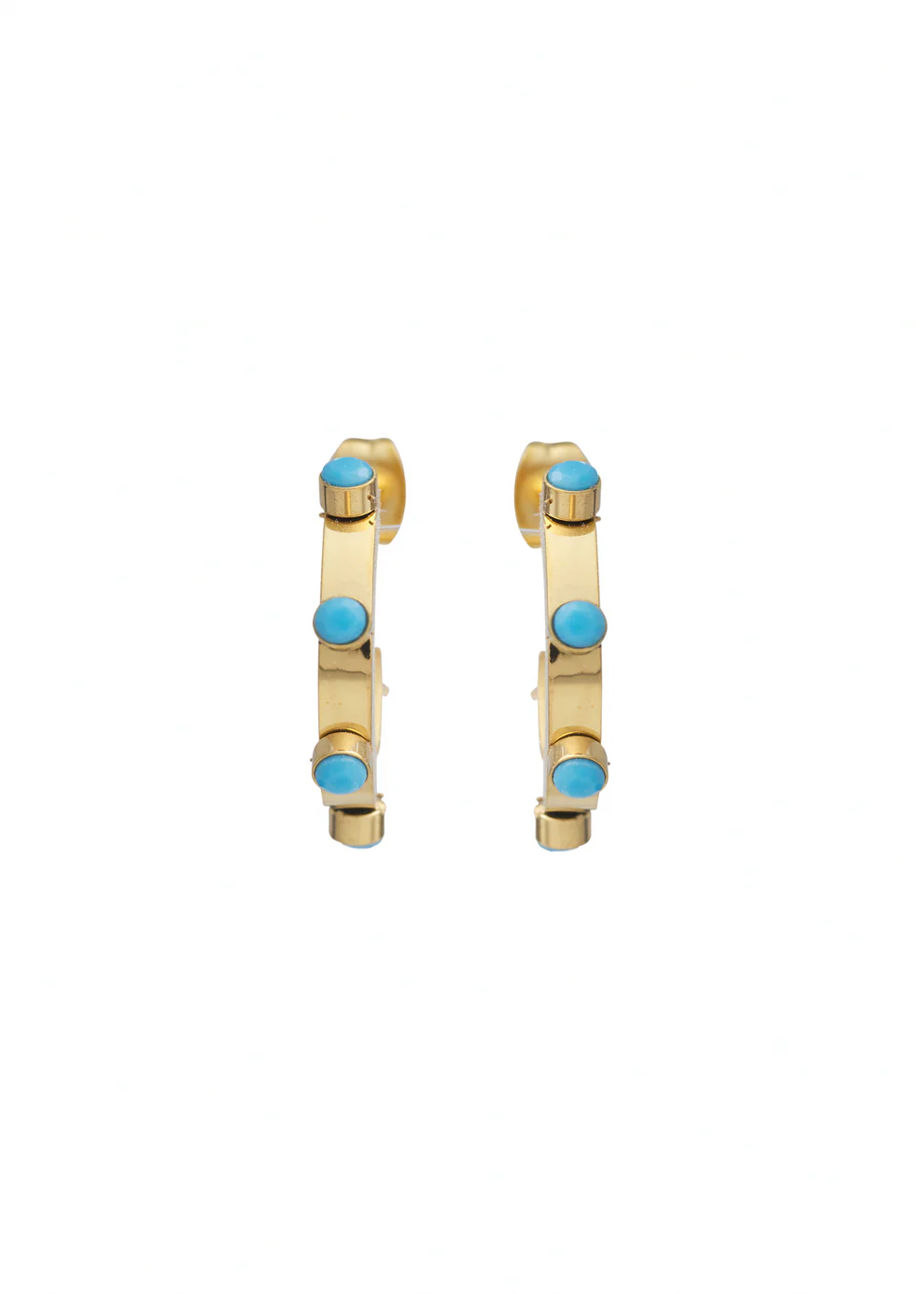 HJane Belle Turquoise Hoops