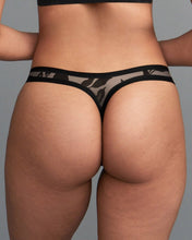 Load image into Gallery viewer, EBY - Sheer Flocked Thong
