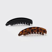 Load image into Gallery viewer, KITSCH - Banana Clip 2pc- Black &amp; Tort
