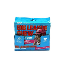 Load image into Gallery viewer, Big League Chew Curve Ball Cotton Candy Gum, 12ct Pouches
