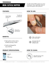 Load image into Gallery viewer, Tweezerman - Tweezerman Mini Cuticle Nipper
