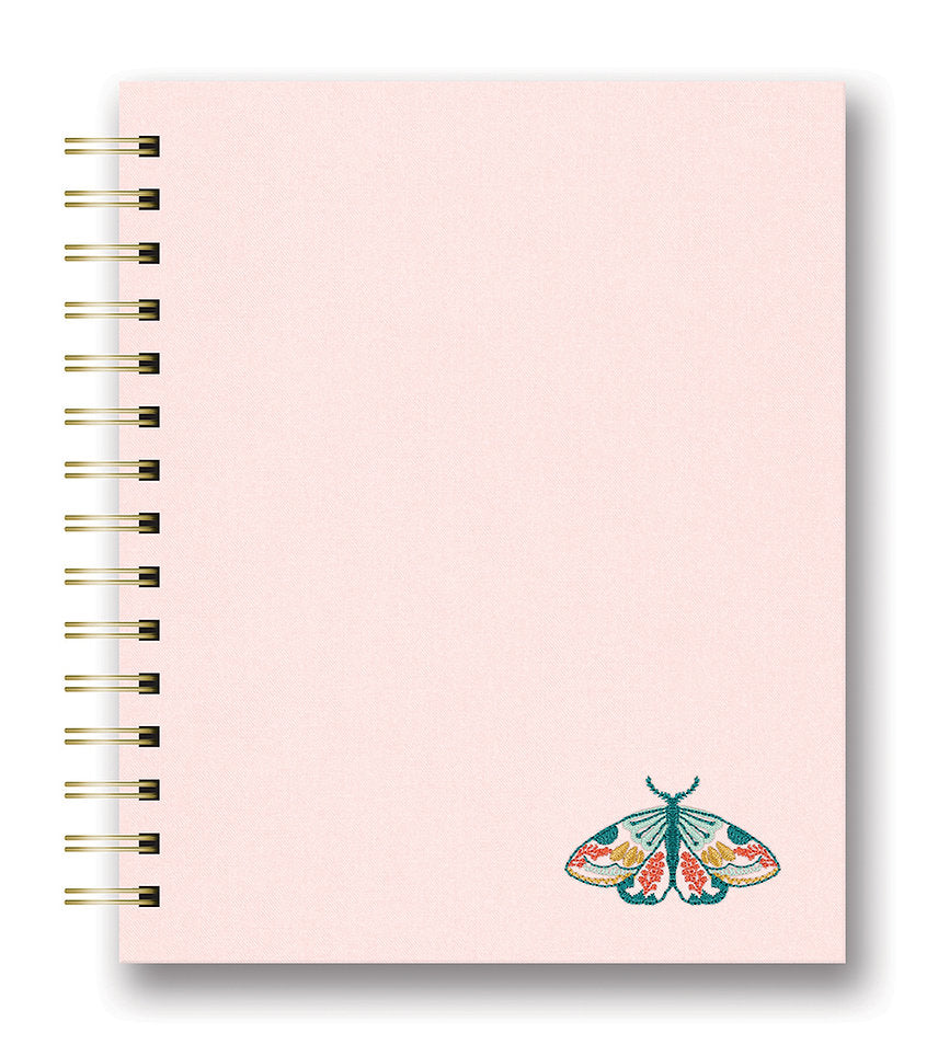 Studio Oh! Floral Moth Embroidered Notebook